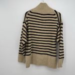 A New Day  Target Beige Black Striped Mock Neck Sweater Oversized Small Photo 7