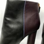 CAbi Bisset Color Block Leather Ankle Boots Black Vino Photo 9