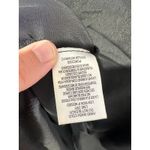 BOBEAU Black Shiney Loose Fit White Detailed Sleeve Collar Blouse size Medium Photo 6