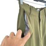 Tronjori Women's Small Green Wide Flare Leg Dress Pants High Waist Palazzo Pants Photo 5