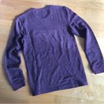 Sonoma Long Sleeve Thermal Crewneck, Red Wine Burgundy Heather, Size S Photo 10