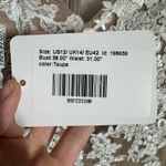 JJ's House Dress Women 12 Taupe Wedding Guest Mother of the Bride Formal Gown Tan Photo 5