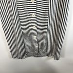Madewell Dress Small Stripe Play Button Back Tee Linen Blend Coastal Beach Photo 9