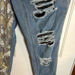 Ashley Stewart  Sequined & Distress High waisted Jeans Size 12-VGUC Photo 2
