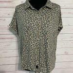 C&C California Cheetah Print Button Down Tie Shirt Photo 0