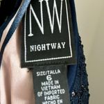 Nightway Navy Halter Formal Dress - Size 6/6P Photo 5