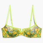 Savage X Fenty Wild Bunch Lace Unlined Sweetheart Lace Balconette Bra Green Size undefined Photo 4