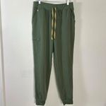 FIGS  High Waisted Zamora Jogger Scrub Pants in Moss Green 5700 Size XL Tall Photo 3