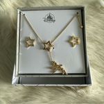 Disney  Parks Goldtone Tinkerbell Earring and Necklace Set Photo 5