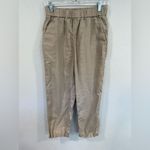 Quince European Linen Pants Driftwood Beige Khaki Size XS Photo 6