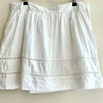 Gap White Flowy Airy Lattice Cutout A-Line Skirt, Minimalist Spring Skirt, Size 6 Photo 0