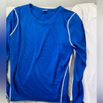 Bundle of three athletic tops 🖤🤍💙 NEW Blue Photo 5