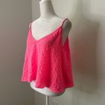 Lilly Pulitzer  bright pink textured tank top size L Photo 2
