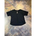 NWT Yak & Yeti Black Short Sleeve Tee Shirt Lace Sleeve Small Medium Photo 3