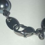 Dark Metal Gunmetal Gray Red Purple Beaded Boho Necklace Photo 5