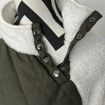 Source Unknown Olive A-symetric Fleece Pullover Sz SM Photo 2