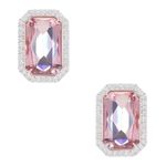 retrofete Hope Gemstone Earrings in Petal New Womens Pink Crystal Jewlery Photo 0