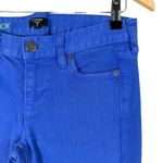 J.Crew Matchstick Stretch Denim Crop Jeans in‎ Royal Blue, Size 26 Blue Photo 5