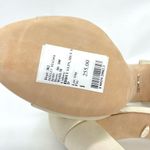 Badgley Mischka  Women's Barby Ivory Satin Jeweled Heels New Photo 8