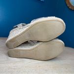 Marc Fisher  Maiseey Espadrille Wedge Sandals White Snake Size 8.5 Photo 9