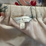 Lucky Brand  Blush Floral Print Off-The-Shoulder Flounce Midi Dress Photo 10