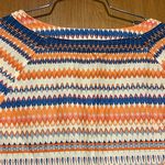 J.Crew  Woman's Vneck 3/4 Sleeved Printed Casual Blouse Size XS Photo 4