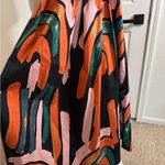 Bel Kazan Colorful Abstract Maxi Dress. #155 Black Size L Photo 8