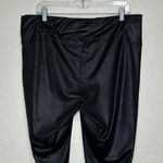 Seven7 Black Faux Leather Ultra High Rise Sculpting Leggings Photo 8