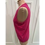 J.CREW Fuchsia Pink Classic Sweater Shell‎ Sleeveless Classic Preppy Size M Photo 5