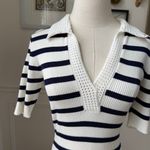 Tuckernuck Caroline Constas Crochet Collar Ribbed Nautical Stripe Blue White S Photo 1