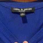 Cable & Gauge  plus size women’s royal blue sleeveless sweater size 3X. Photo 1