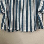 Old Navy  Blue White Striped Relaxed Buttom Down Shirt, Size 2X Photo 7