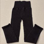 Free People NEW!  Movement HAPPINESS RUNS Ribbed BLACK High Waist Leggings XS/S Photo 9