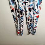 No Boundaries  Super Soft Capri Legging White Neon Geometric XXL 19 Photo 2