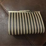 Vintage y2k gold metallic sparkle clutch wallet kisslock evening regency core Black Photo 2