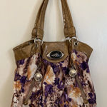 🎉Host Pick🎉Sienna Ricchi Tan Faux Crocodile Floral Hobo Shoulder Bag Purse Photo 0