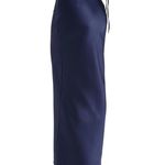 House Of CB 'Charlene' Navy Satin Bias Cut Maxi Skirt. Size Large Photo 3
