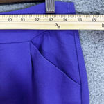 J. Crew womens skirt 4 purple pencil cotton solid pockets office career preppy Photo 1