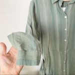 ZARA Zoe Tie-Waist Linen Blend Shirt Dress Photo 5