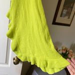 Lilly Pulitzer Cashmere Ruffle Wrap Spring Winter Scarf Shawl Lime Green OS EUC Photo 1