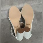 Lulus NEW  Dannah White Suede Rhinestone and Pearl High Heel Sandals Women’s 5.5 Photo 7