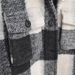 ANINE BING NEW  Maeve Buffalo Check Jacket Oversized Shaket Black Cream Wool XS Photo 4