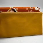 Rachel Pally  Reversible Orange & Yellow Floral Clutch Handbag Foldover Purse Photo 3