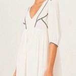 Ba&sh Alma Dress Embroidered Mini Dress in Ecru w/ 3/4 Sleeves Sz XS/ US 2 NWT Photo 0