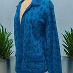 Free People Chico’s Eyelet Lace Embroidered Open Front Cardigan Jacket Size 2 Photo 7