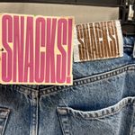 NWT Mother Denim SNACKS The Sugar Cone Skimp Wide Leg Jeans Mouthful 26 Blue Photo 7