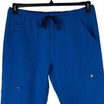 FIGS  Technical Collection Large Scrubs Pants Elastic Waist Pockets Straight Blue Photo 1