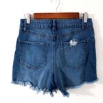 Sincerely Jules 9/29 Distressed Stretch Raw Hem Jeans Shorts Blue Size 30 Photo 1