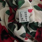 Moschino  30th Rose Silk Blend Jumpsuit Women's Long Sleeve Shorts Size 6 Photo 10