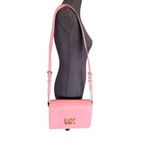 Michael Kors  Mimi Medium Flap Messenger Crossbody Pink Leather NWT Photo 2